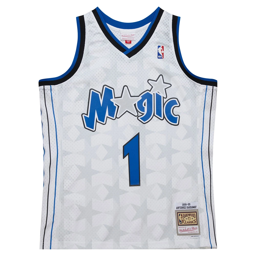 Men's Mitchell & Ness Penny Hardaway White Orlando Magic 1998/99 Hardwood Classics Swingman Jersey