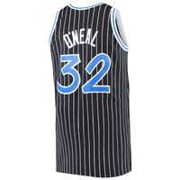 Men's Mitchell & Ness Shaquille O'Neal Black Orlando Magic Big Tall Hardwood Classics Jersey