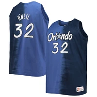 Men's Mitchell & Ness Shaquille O'Neal Blue/Navy Orlando Magic Big Tall Profile Tie-Dye Player Tank Top