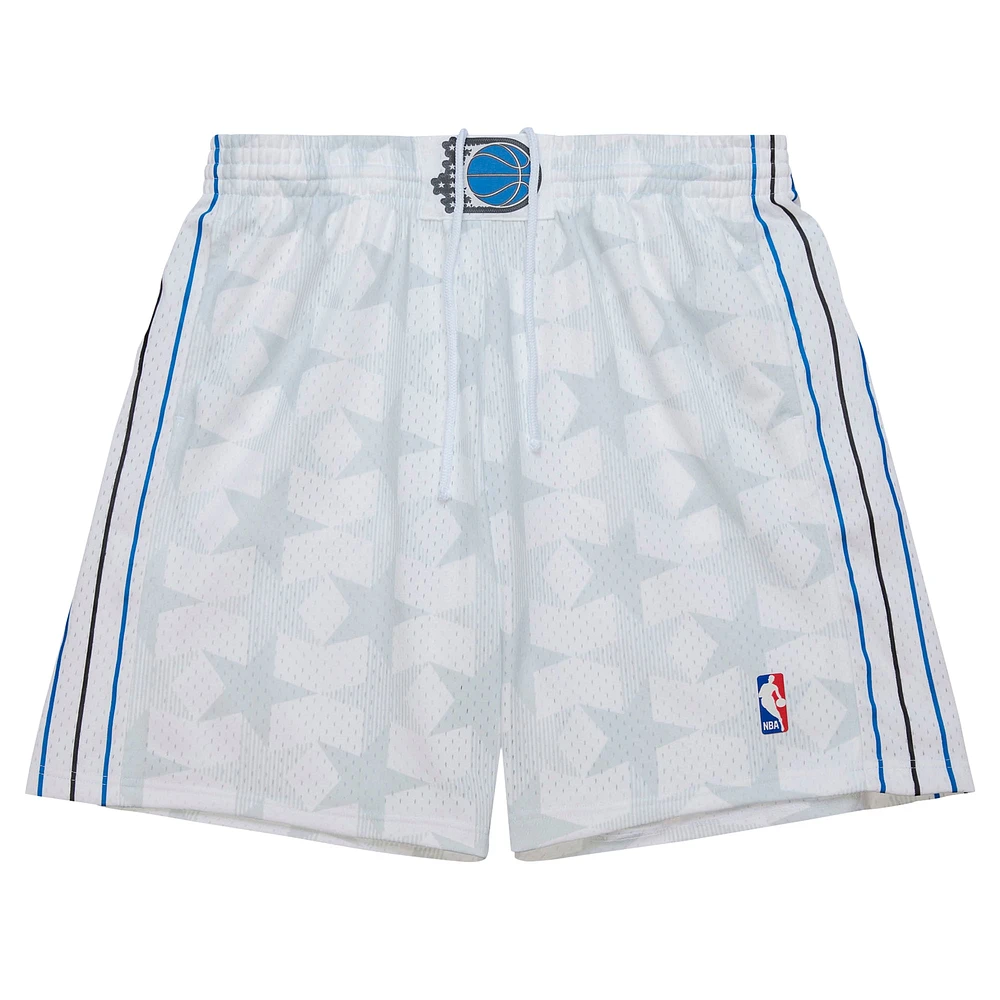 Men's Mitchell & Ness White Orlando Magic 1998 Swingman Shorts