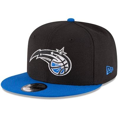 Men's New Era Black/Royal Orlando Magic Two-Tone 9FIFTY Adjustable Hat