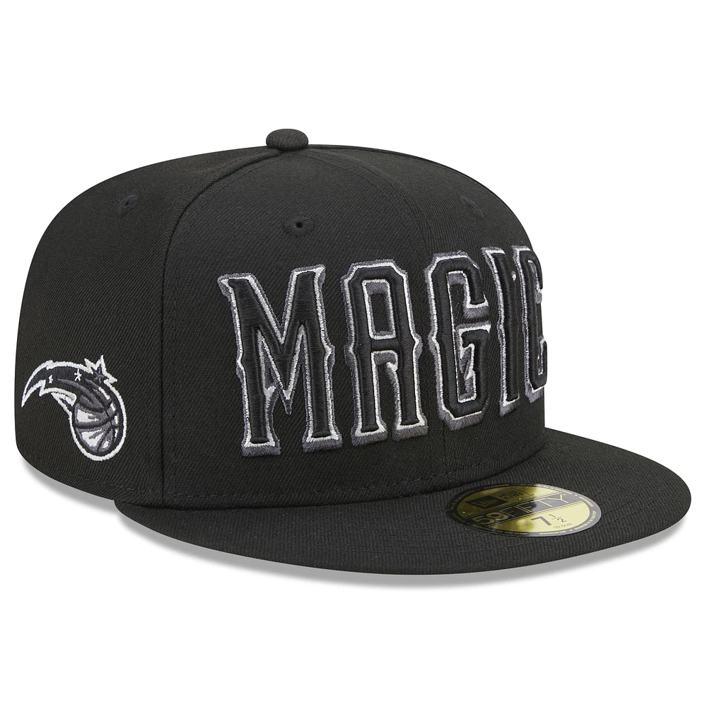 Men's New Era  Black Orlando Magic 2022/23 City Edition Alternate Logo 59FIFTY Fitted Hat