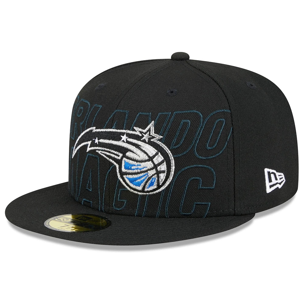 Casquette ajustée New Era Orlando Magic 2023 NBA Draft 59FIFTY pour homme, noire