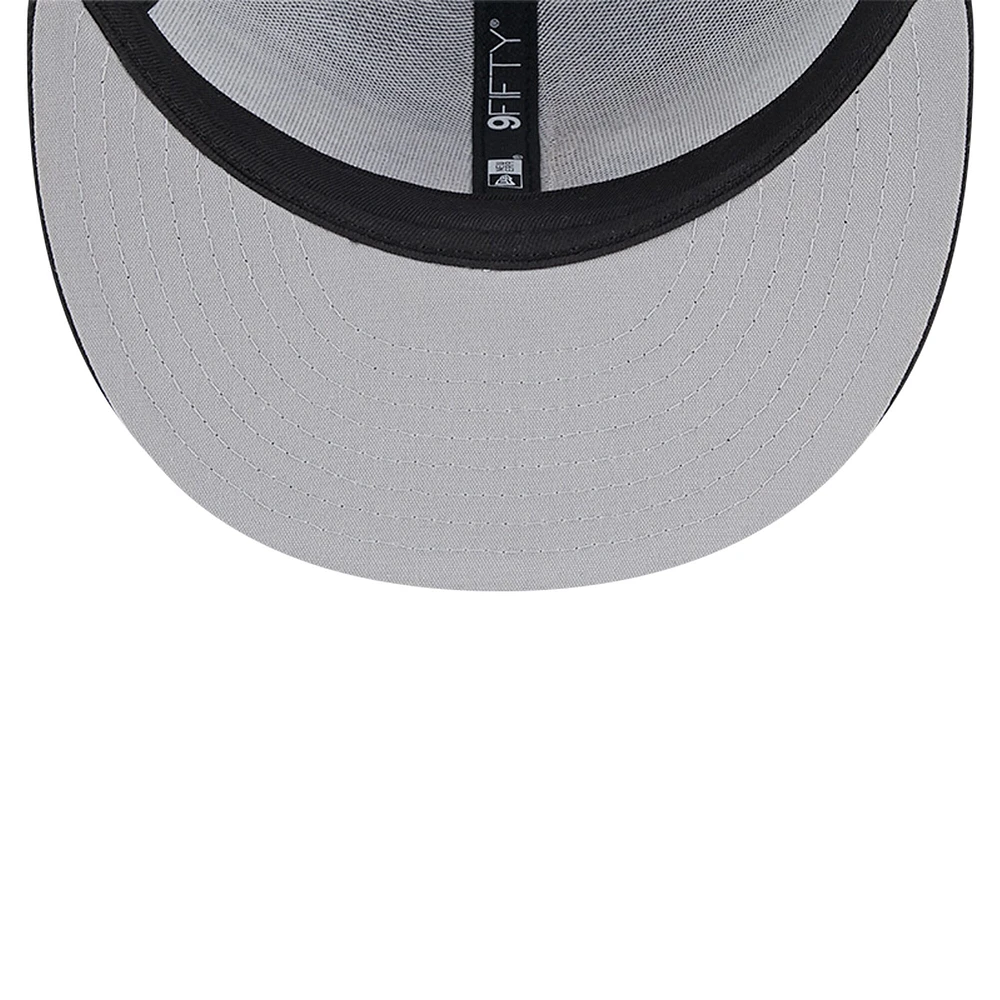 Men's New Era Black Orlando Magic Meshback 9FIFTY Snapback Hat