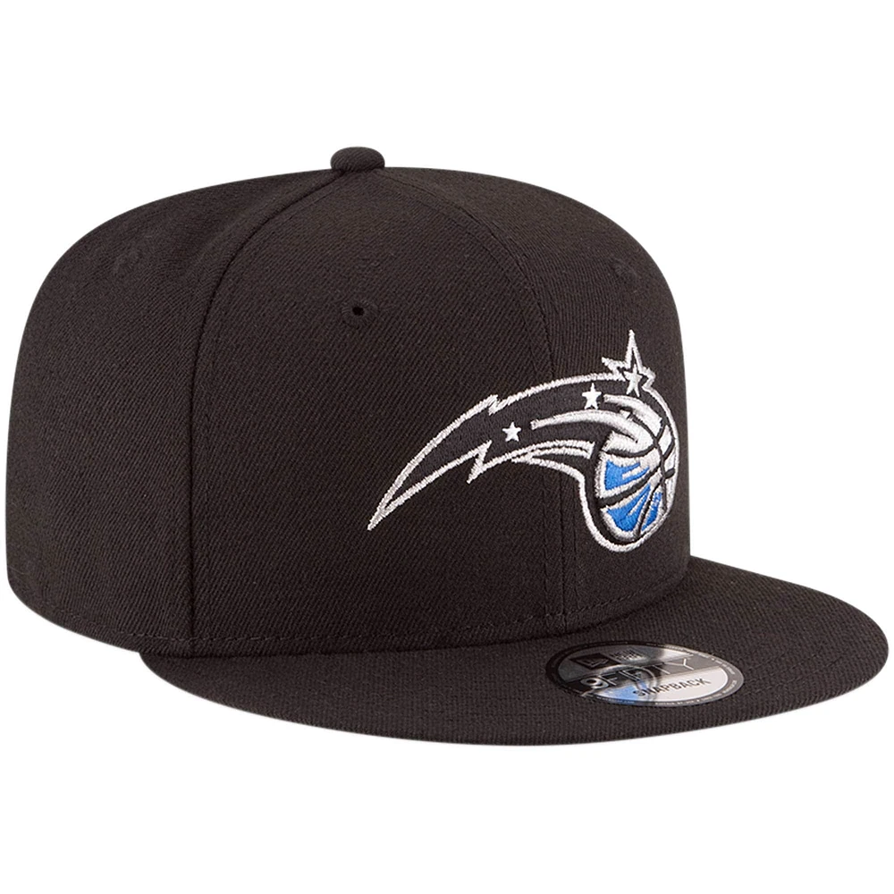 Casquette Snapback 9FIFTY couleur officielle de l'équipe Orlando Magic New Era noire pour homme