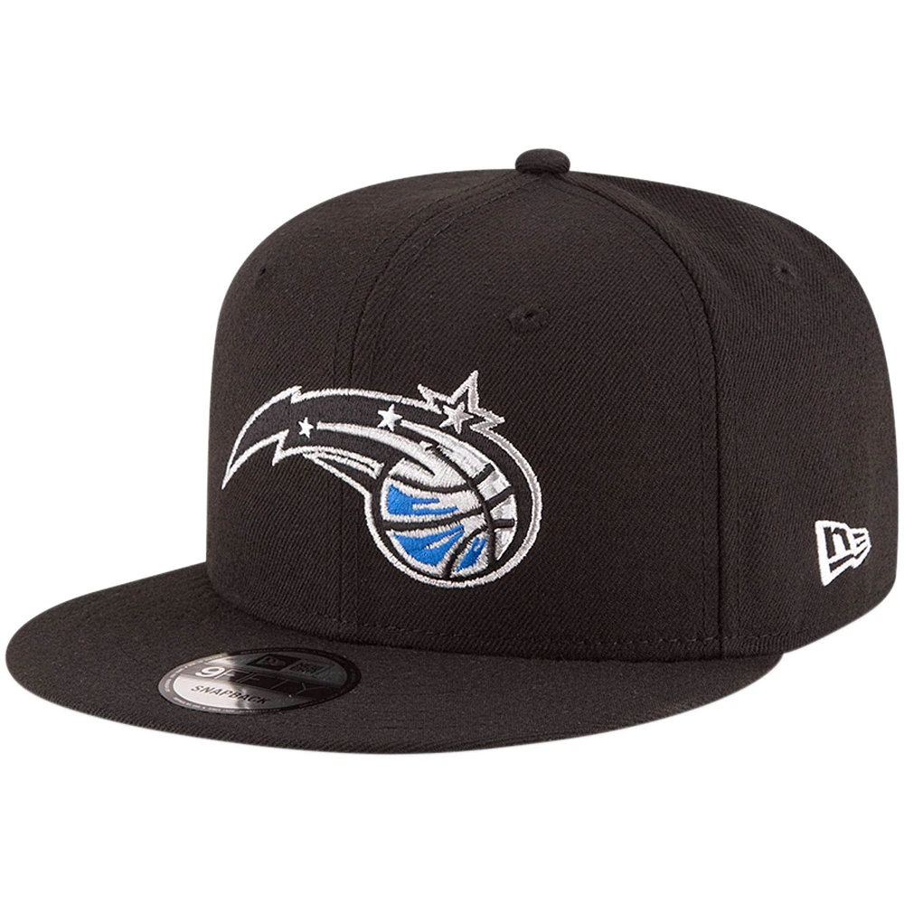 Casquette Snapback 9FIFTY couleur officielle de l'équipe Orlando Magic New Era noire pour homme