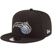 Casquette Snapback 9FIFTY couleur officielle de l'équipe Orlando Magic New Era noire pour homme