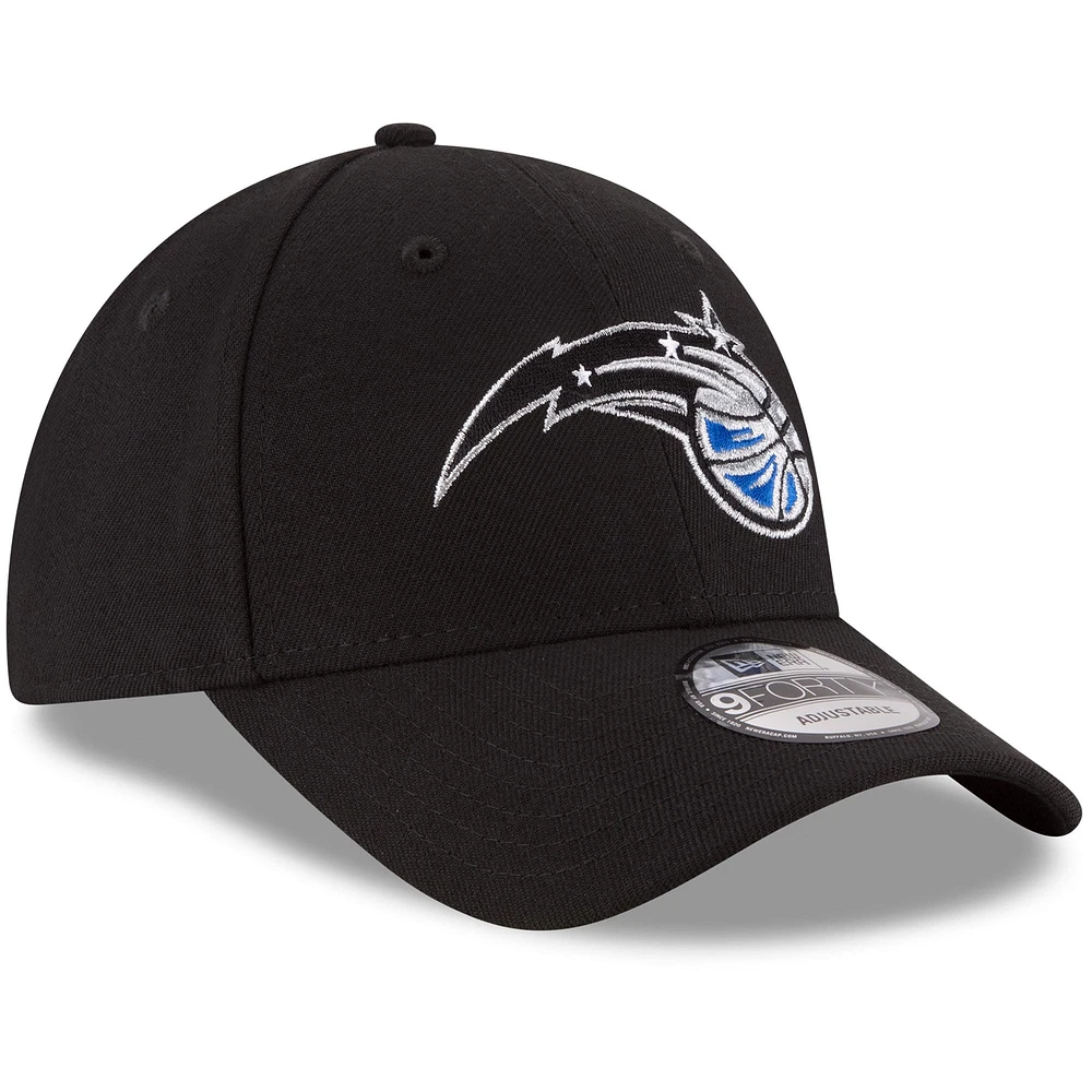 Casquette ajustable 9FORTY pour homme, couleur officielle de l'équipe Orlando Magic, noire New Era