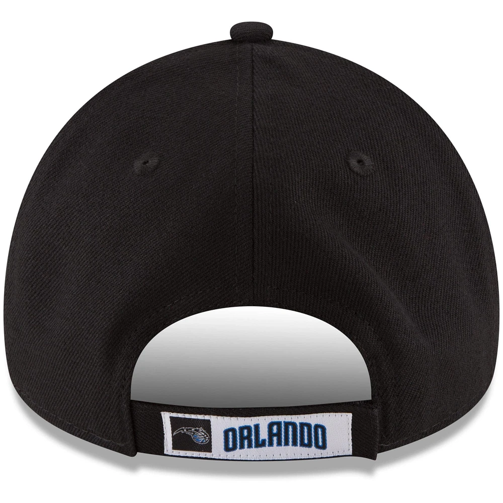Casquette ajustable 9FORTY pour homme, couleur officielle de l'équipe Orlando Magic, noire New Era