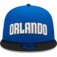 Men's New Era Blue/Black Orlando Magic Jersey Hook Statement Edition 9FIFTY Snapback Hat