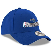Casquette ajustable 9FORTY bleue New Era Orlando Magic 2025 NBA Playoffs pour homme