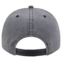 Men's New Era  Charcoal Orlando Magic Throwback Washed Pre-Curved 9FIFTY Snapback Hat