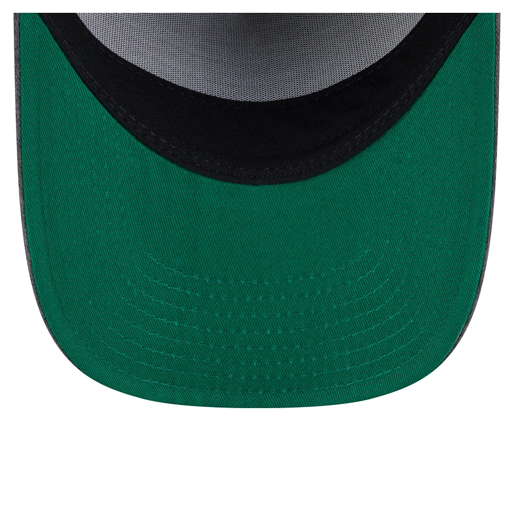 Men's New Era  Charcoal Orlando Magic Throwback Washed Pre-Curved 9FIFTY Snapback Hat