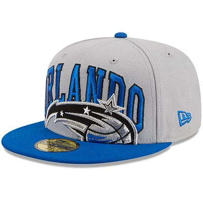 Men's New Era Gray/Blue Orlando Magic Tip-Off Two-Tone 59FIFTY Fitted Hat