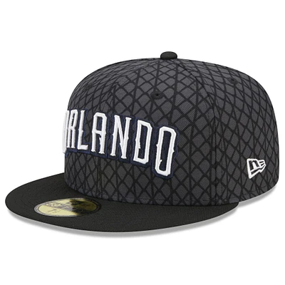 Casquette ajustée officielle 59FIFTY pour homme Orlando Magic 2022/23 City Edition grise New Era