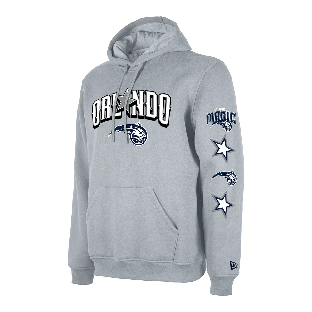 Sweat à capuche New Era gris Orlando Magic 2023/24 City Edition pour homme