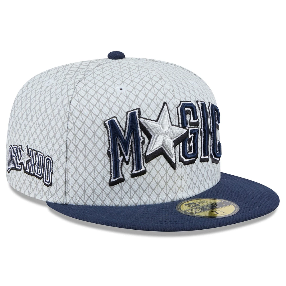 Casquette ajustée 59FIFTY City Edition 2024/25 Orlando Magic New Era grise pour homme