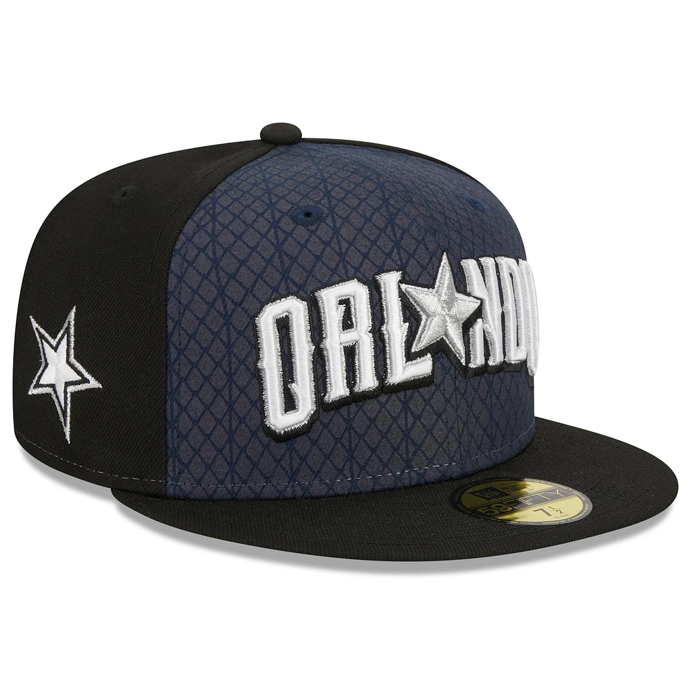 Casquette ajustée 59FIFTY New Era pour homme, bleu marine/noir, Orlando Magic 2023/24 City Edition