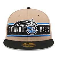 Men's New Era Tan/Black Orlando Magic 2024 NBA Draft 59FIFTY Fitted Hat