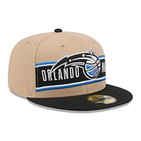 Men's New Era Tan/Black Orlando Magic 2024 NBA Draft 59FIFTY Fitted Hat