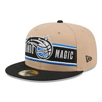 Men's New Era Tan/Black Orlando Magic 2024 NBA Draft 59FIFTY Fitted Hat