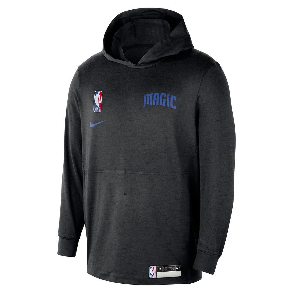 Men's Nike Black Orlando Magic 2024/25 On-Court Authentic Practice Yoga Restore Lightweight Pullover Hoodie