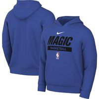 Men's Nike Blue Orlando Magic 2022/23 Spotlight On-Court Practice Performance Pullover Hoodie