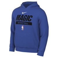 Men's Nike Blue Orlando Magic 2022/23 Spotlight On-Court Practice Performance Pullover Hoodie