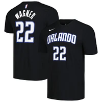 Men's Nike Franz Wagner Black Orlando Magic Icon 2022/23 Name & Number T-Shirt