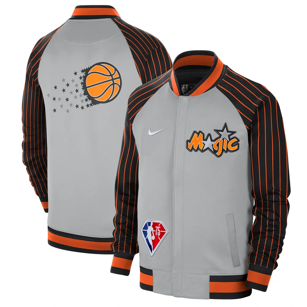 Brooklyn Nets Courtside City Edition Men's Nike NBA Full-Snap Jacket.