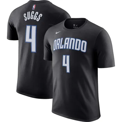 Men's Nike Jalen Suggs Black Orlando Magic Icon 2022/23 Name & Number T-Shirt