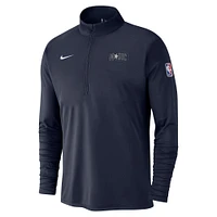 Men's Nike Navy Orlando Magic 2024/25 City Edition Authentic Coaches Performance Half-Zip Top