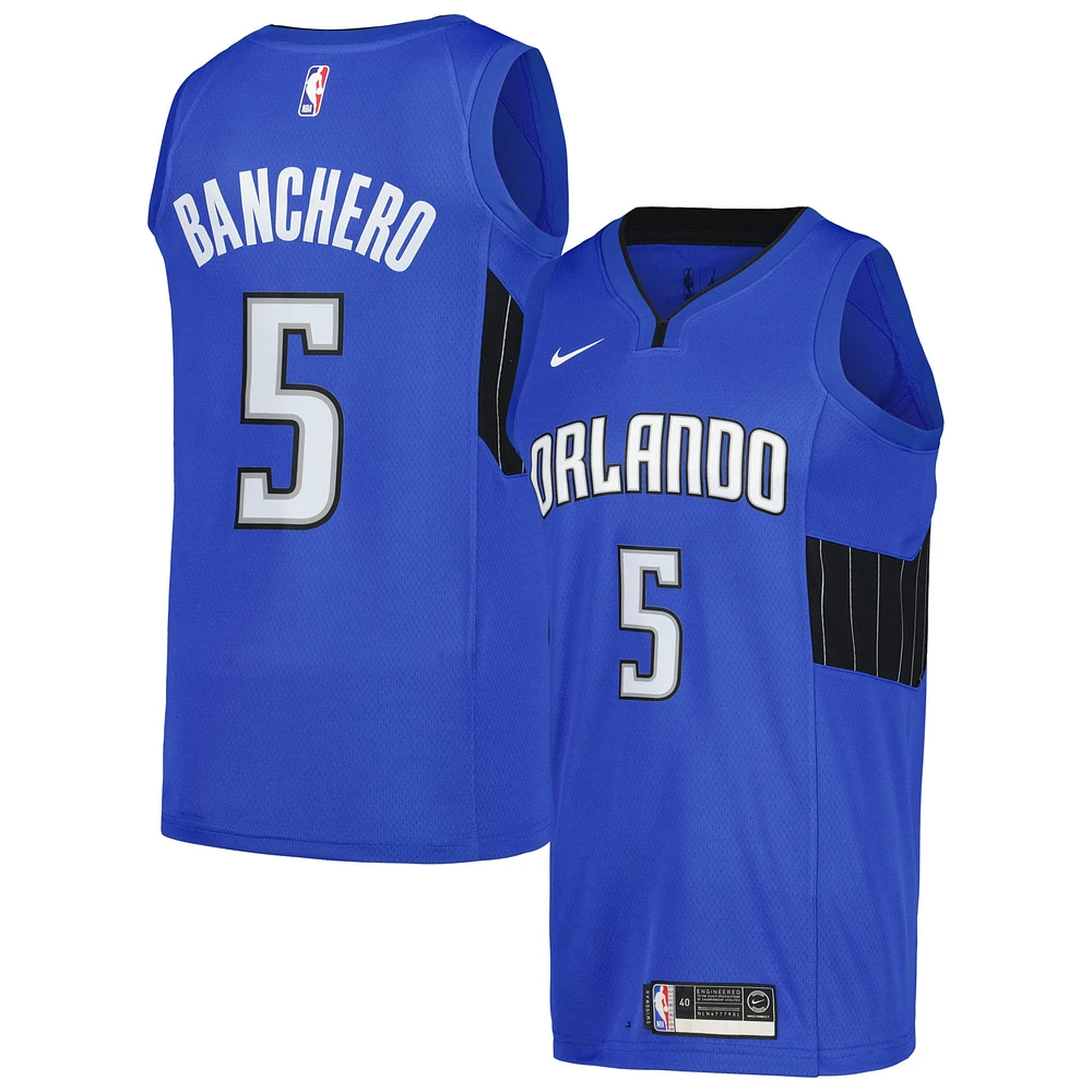 Maillot Nike Paolo Banchero Royal Orlando Magic Swingman pour homme - Édition Statement