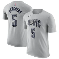 T-shirt Nike pour homme avec nom et numéro Paolo Banchero Silver Orlando Magic 2024/25 City Edition