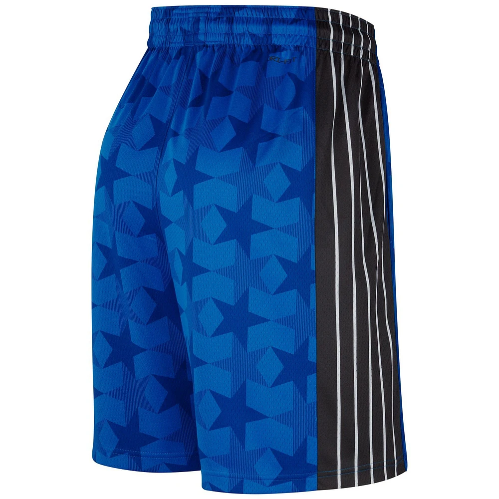 Short Nike Royal Orlando Magic 2023/24 édition classique pour homme Hardwood Classics Performance Swingman