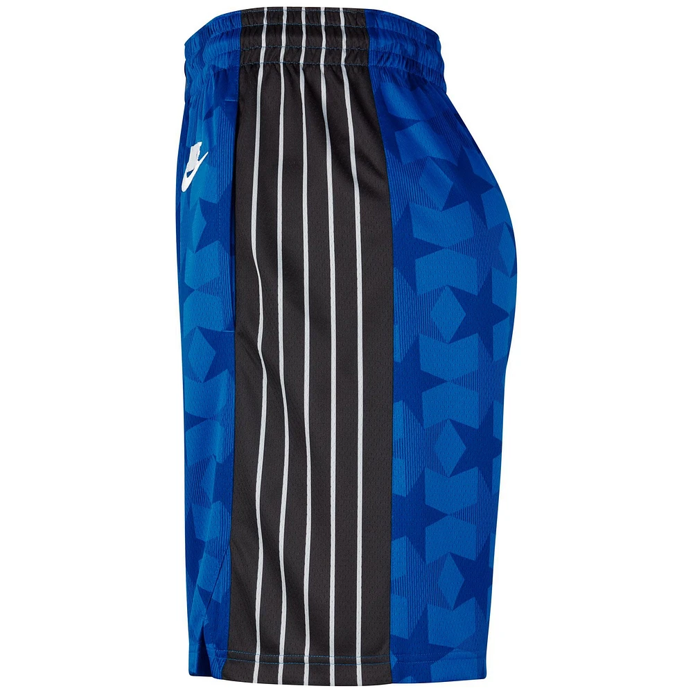 Short Nike Royal Orlando Magic 2023/24 édition classique pour homme Hardwood Classics Performance Swingman