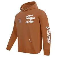 Sweat à capuche épaules tombantes Pro Standard pour homme Orlando Magic Paint the City Brown