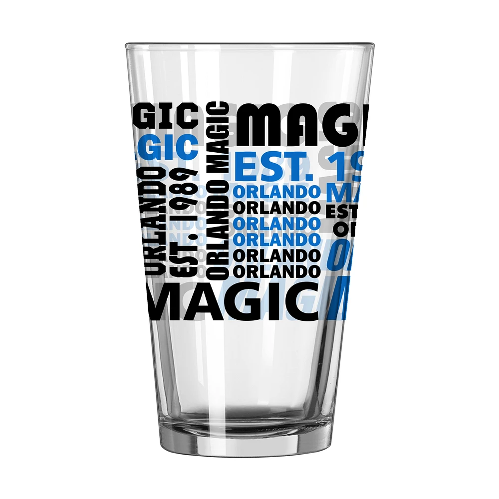 Orlando Magic 16 oz. Verre à pinte esprit d'équipe