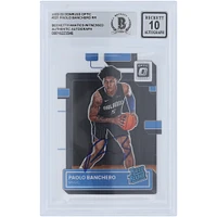 Carte de recrue autographiée 2022-23 Panini Donruss Optic de Paolo Banchero Orlando Magic classée Rookie #221 Beckett Fanatics Witnessed Authenticated 10 Rookie