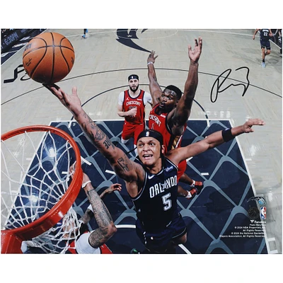 Paolo Banchero Orlando Magic Autographed 8" x 10" Layup vs Zion Williamson Photograph 