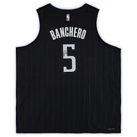 Paolo Banchero Orlando Magic Autographed Black Nike 2022/23 City Edition Swingman Jersey 