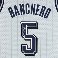 Paolo Banchero Orlando Magic Autographed Silver Nike 2024-25 City Edition Swingman Jersey 