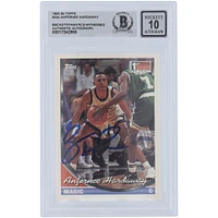 Penny Hardaway Orlando Magic Autographed 1993-94 Topps #334 Beckett Fanatics Witnessed Authenticated 10 Rookie Card 