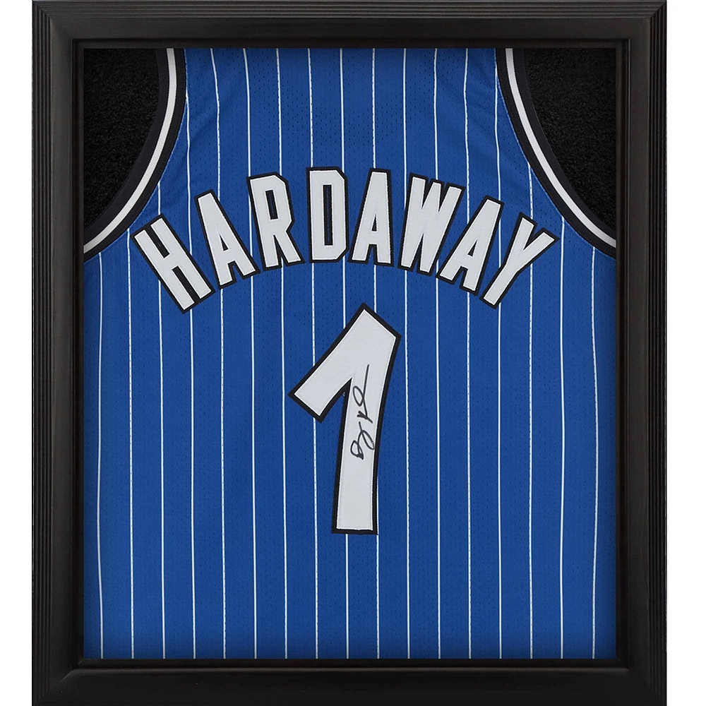 Maillot authentique Mitchell & Ness bleu autographié par Penny Hardaway Orlando Magic 1994-95 Shadowbox