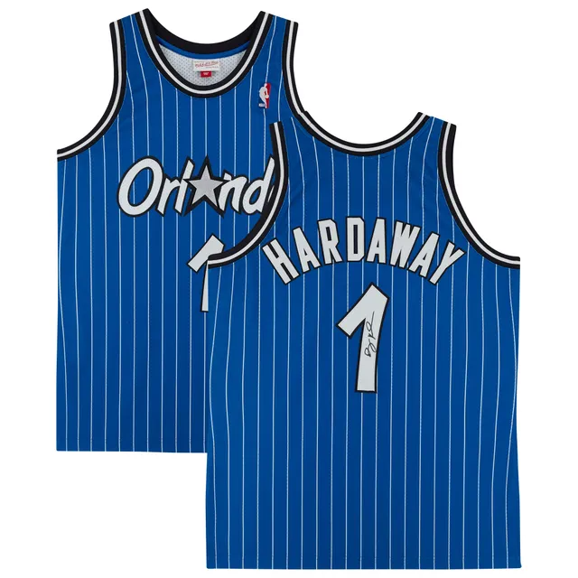 PENNY HARDAWAY ORLANDO MAGIC Jersey NBA BOYS/YOUTH M & N ROYAL  BLUE/PINSTRIPE