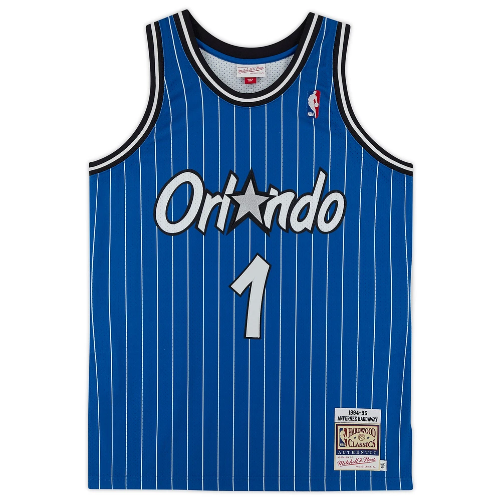 Maillot authentique autographié Mitchell & Ness 1994 par Penny Hardaway Orlando Magic