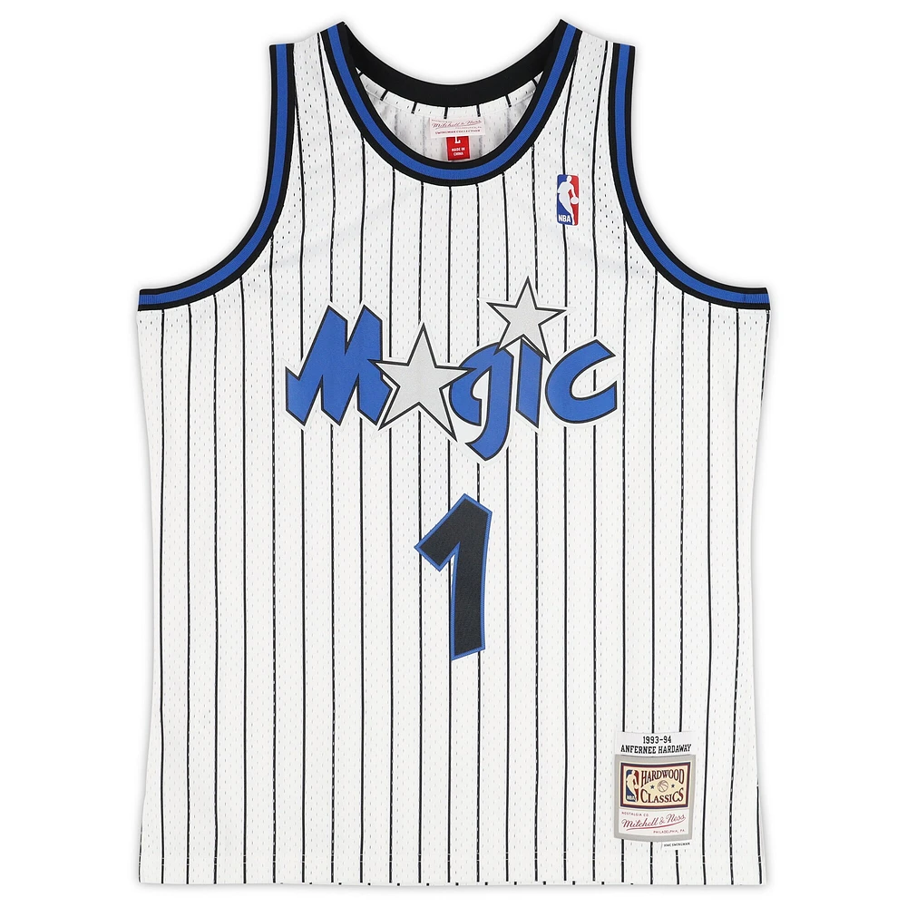 Penny Hardaway Orlando Magic Autographed Mitchell & Ness White 1993-94 Swingman Jersey