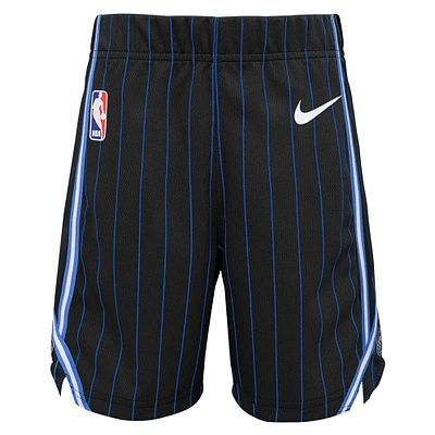 Short Nike noir Orlando Magic Icon Replica pour enfants d'âge préscolaire