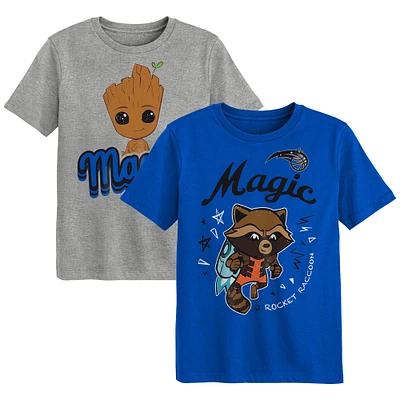 Ensemble de t-shirts deux pièces pour enfants d'âge préscolaire Orlando Magic Les Gardiens la Galaxie