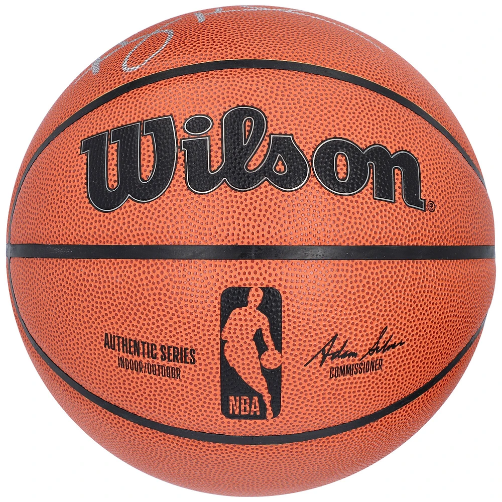 Ballon de basket-ball d'intérieur/extérieur Wilson Authentic Series autographié par Shaquille O'Neal et Penny Hardaway Orlando Magic